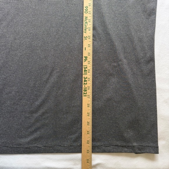 Nike Golf Polo Striped Men's XXL Dri-Fit Standard Fit Black White Performance - Picture 7 of 8